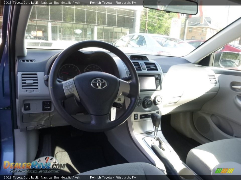 2013 Toyota Corolla LE Nautical Blue Metallic / Ash Photo #7