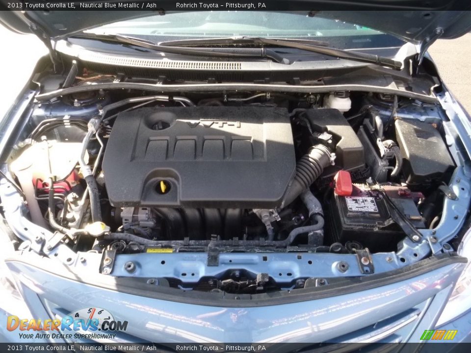 2013 Toyota Corolla LE Nautical Blue Metallic / Ash Photo #16