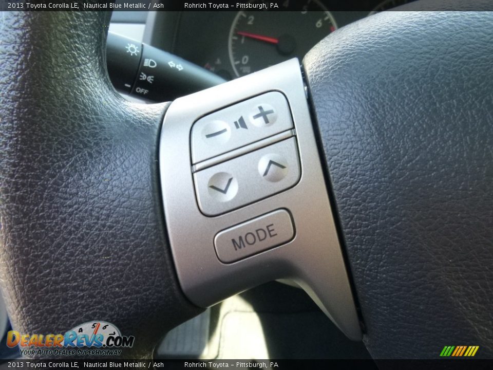 2013 Toyota Corolla LE Nautical Blue Metallic / Ash Photo #19