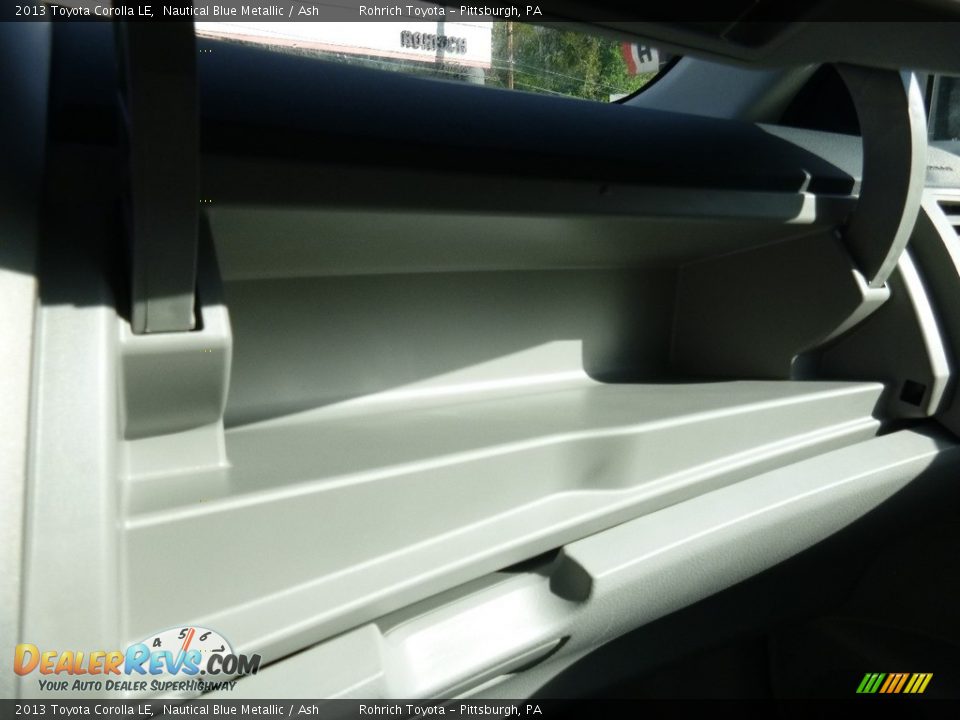 2013 Toyota Corolla LE Nautical Blue Metallic / Ash Photo #22