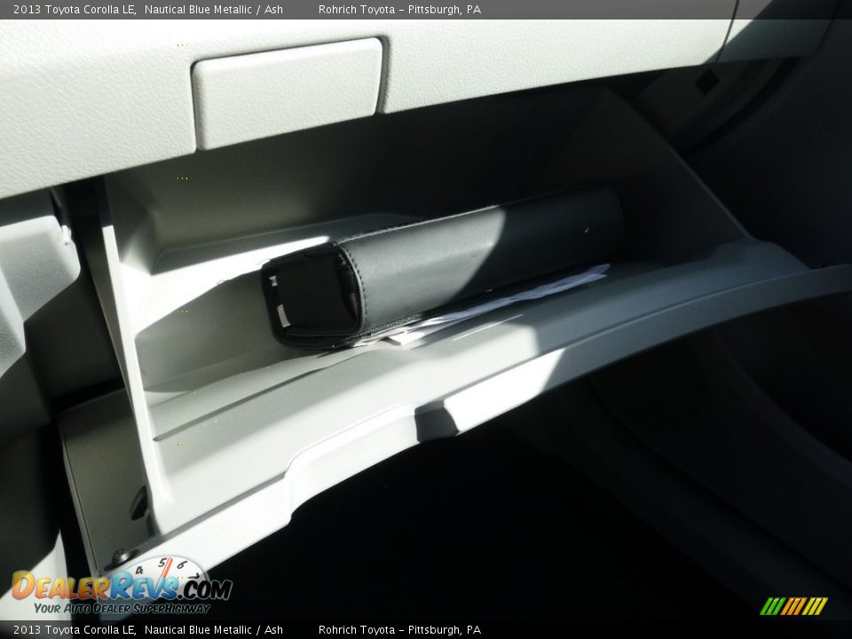 2013 Toyota Corolla LE Nautical Blue Metallic / Ash Photo #23