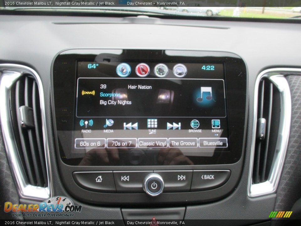 2016 Chevrolet Malibu LT Nightfall Gray Metallic / Jet Black Photo #16
