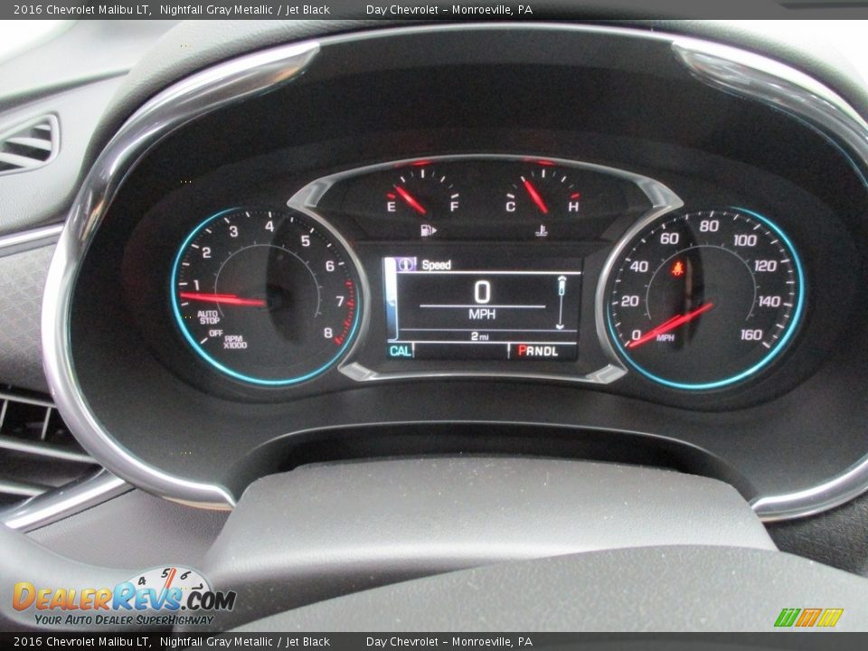 2016 Chevrolet Malibu LT Nightfall Gray Metallic / Jet Black Photo #20