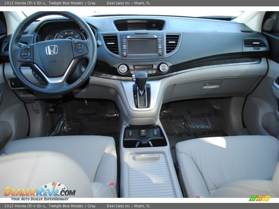 2013 Honda CR-V EX-L Twilight Blue Metallic / Gray Photo #11