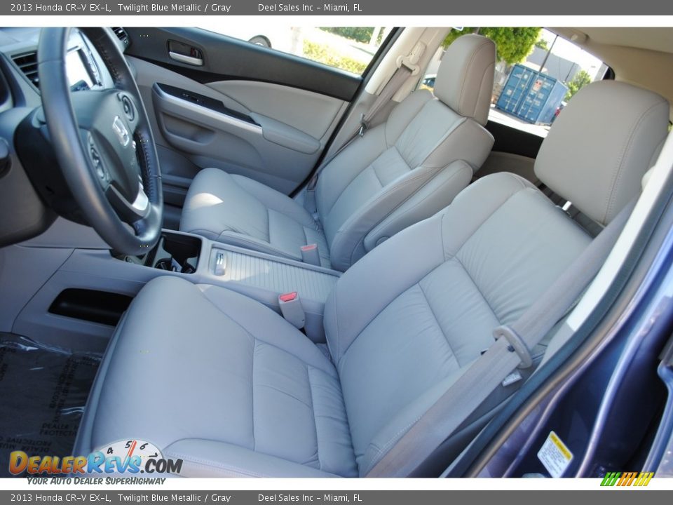 2013 Honda CR-V EX-L Twilight Blue Metallic / Gray Photo #14