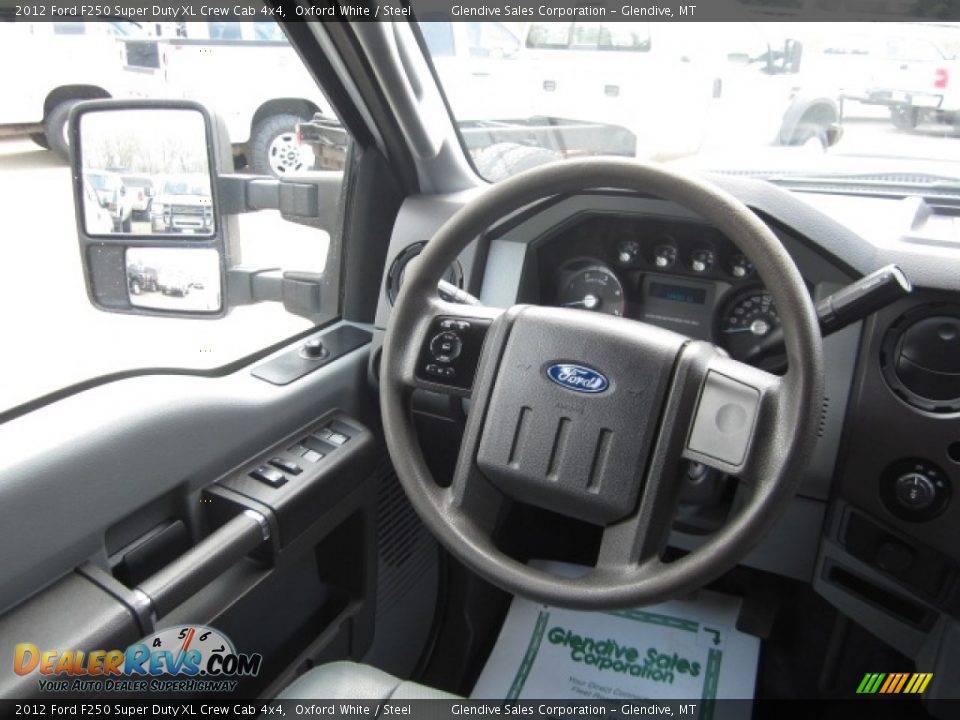 2012 Ford F250 Super Duty XL Crew Cab 4x4 Oxford White / Steel Photo #17