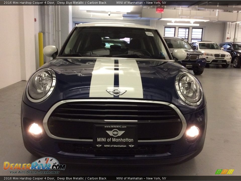 2016 Mini Hardtop Cooper 4 Door Deep Blue Metallic / Carbon Black Photo #2