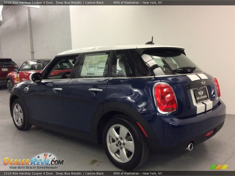 2016 Mini Hardtop Cooper 4 Door Deep Blue Metallic / Carbon Black Photo #4