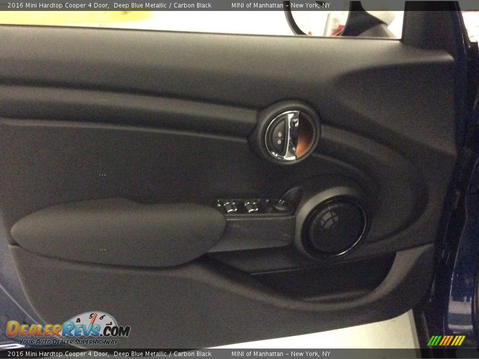 2016 Mini Hardtop Cooper 4 Door Deep Blue Metallic / Carbon Black Photo #6