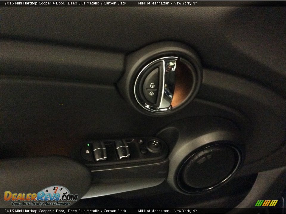 2016 Mini Hardtop Cooper 4 Door Deep Blue Metallic / Carbon Black Photo #7