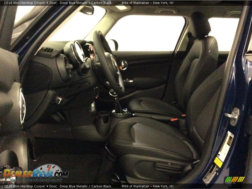 2016 Mini Hardtop Cooper 4 Door Deep Blue Metallic / Carbon Black Photo #8