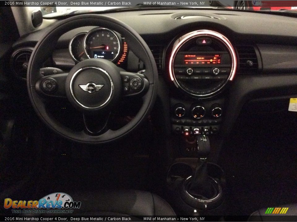 2016 Mini Hardtop Cooper 4 Door Deep Blue Metallic / Carbon Black Photo #11