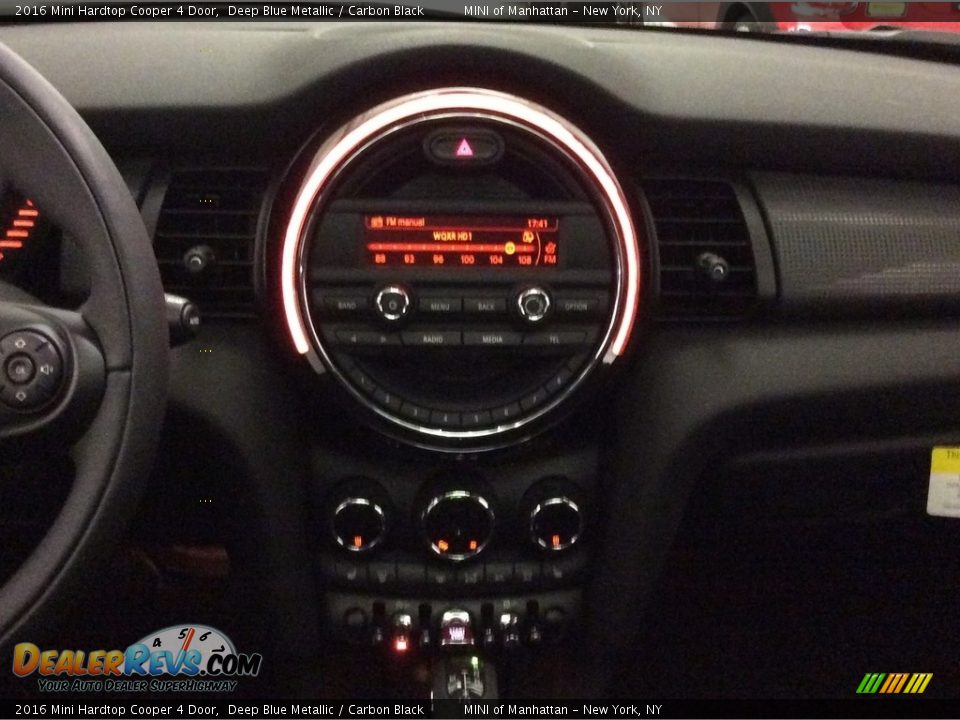 2016 Mini Hardtop Cooper 4 Door Deep Blue Metallic / Carbon Black Photo #12