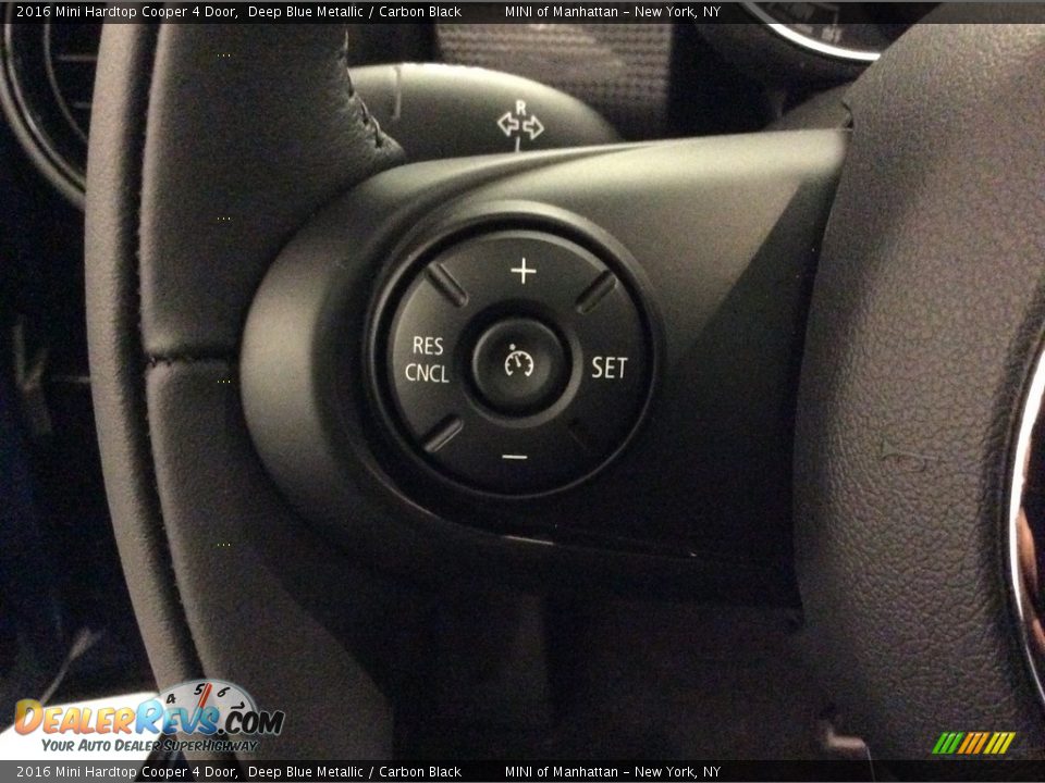 2016 Mini Hardtop Cooper 4 Door Deep Blue Metallic / Carbon Black Photo #15