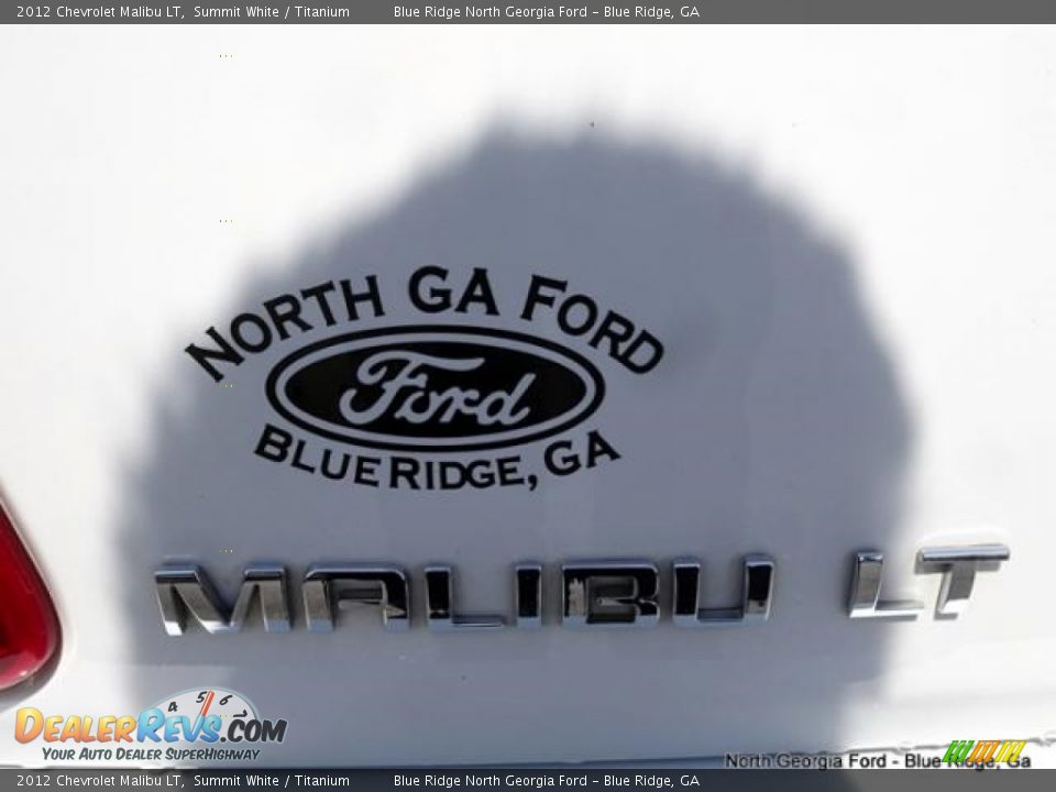 2012 Chevrolet Malibu LT Summit White / Titanium Photo #33