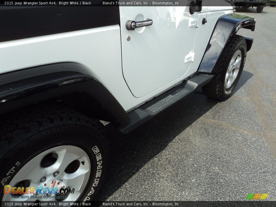 2015 Jeep Wrangler Sport 4x4 Bright White / Black Photo #24