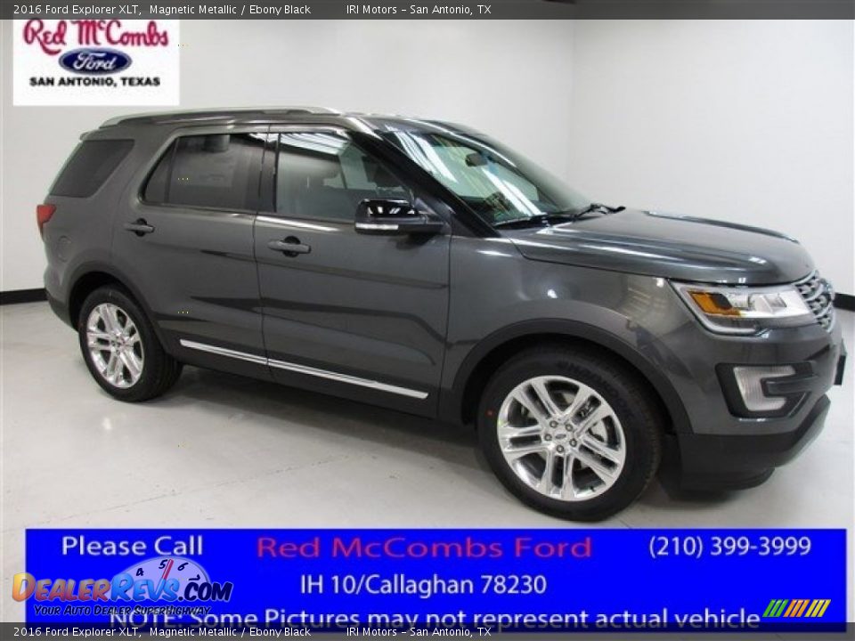 2016 Ford Explorer XLT Magnetic Metallic / Ebony Black Photo #1