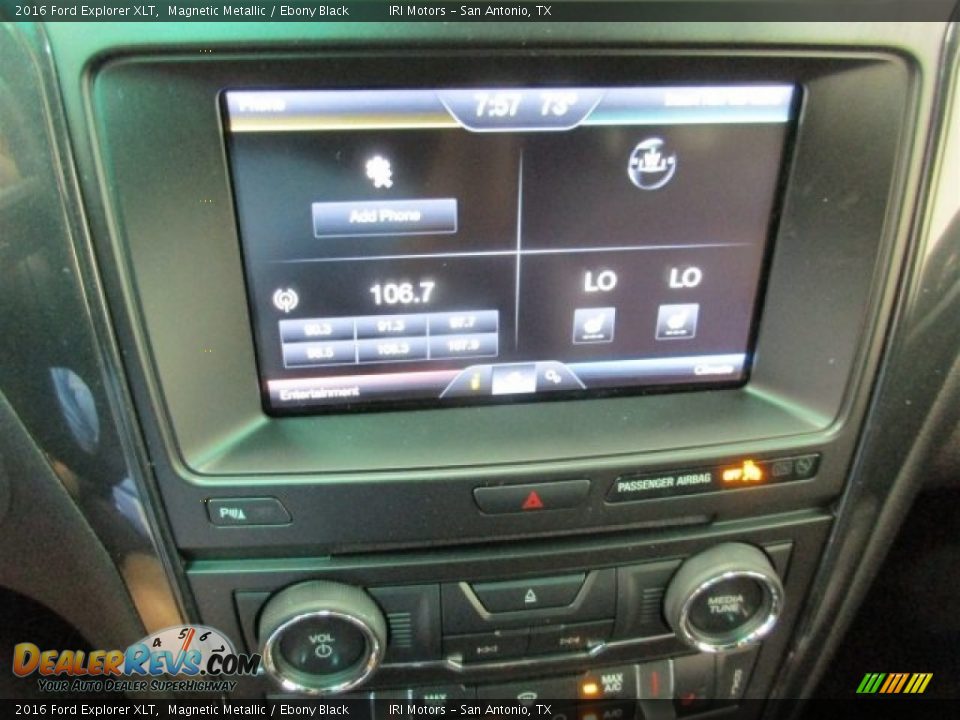 2016 Ford Explorer XLT Magnetic Metallic / Ebony Black Photo #22