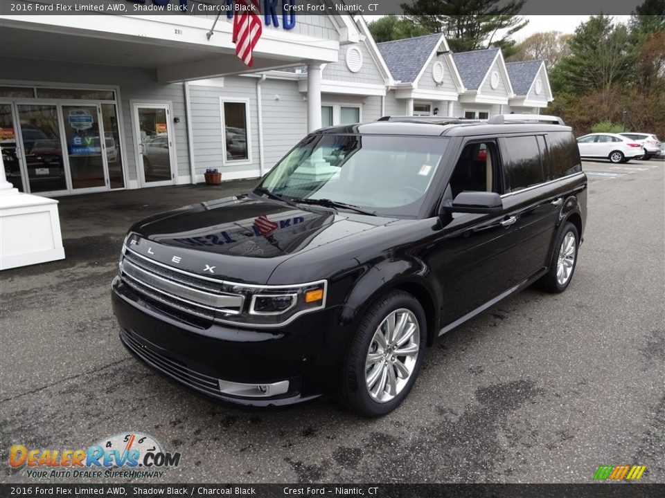 2016 Ford Flex Limited AWD Shadow Black / Charcoal Black Photo #3
