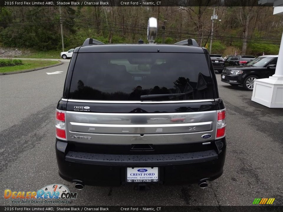 2016 Ford Flex Limited AWD Shadow Black / Charcoal Black Photo #6