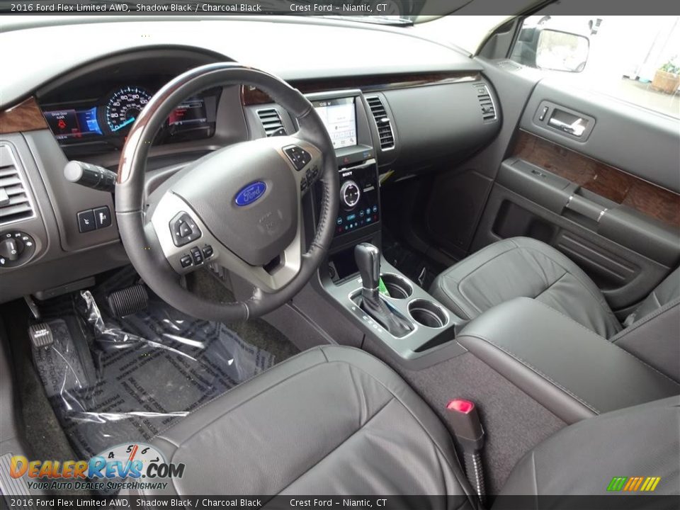 Charcoal Black Interior - 2016 Ford Flex Limited AWD Photo #12