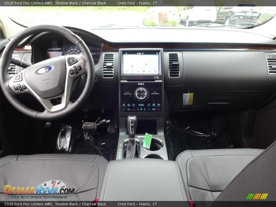 2016 Ford Flex Limited AWD Shadow Black / Charcoal Black Photo #13