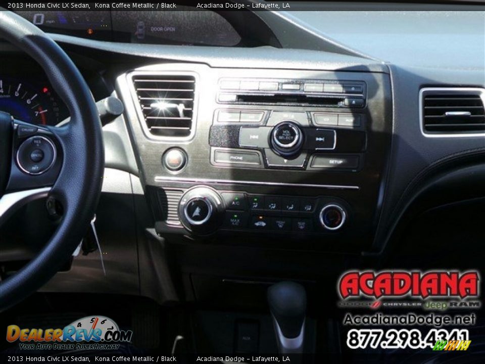 2013 Honda Civic LX Sedan Kona Coffee Metallic / Black Photo #19