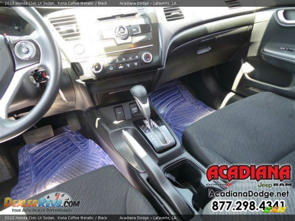 2013 Honda Civic LX Sedan Kona Coffee Metallic / Black Photo #20