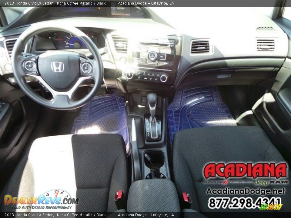 2013 Honda Civic LX Sedan Kona Coffee Metallic / Black Photo #21