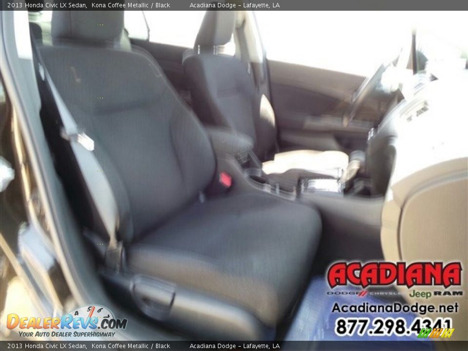 2013 Honda Civic LX Sedan Kona Coffee Metallic / Black Photo #23