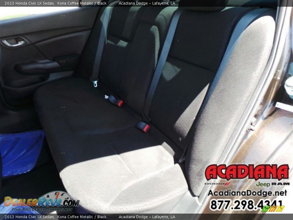 2013 Honda Civic LX Sedan Kona Coffee Metallic / Black Photo #25