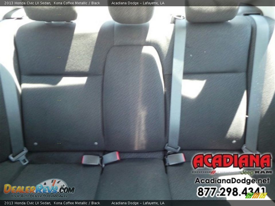 2013 Honda Civic LX Sedan Kona Coffee Metallic / Black Photo #26