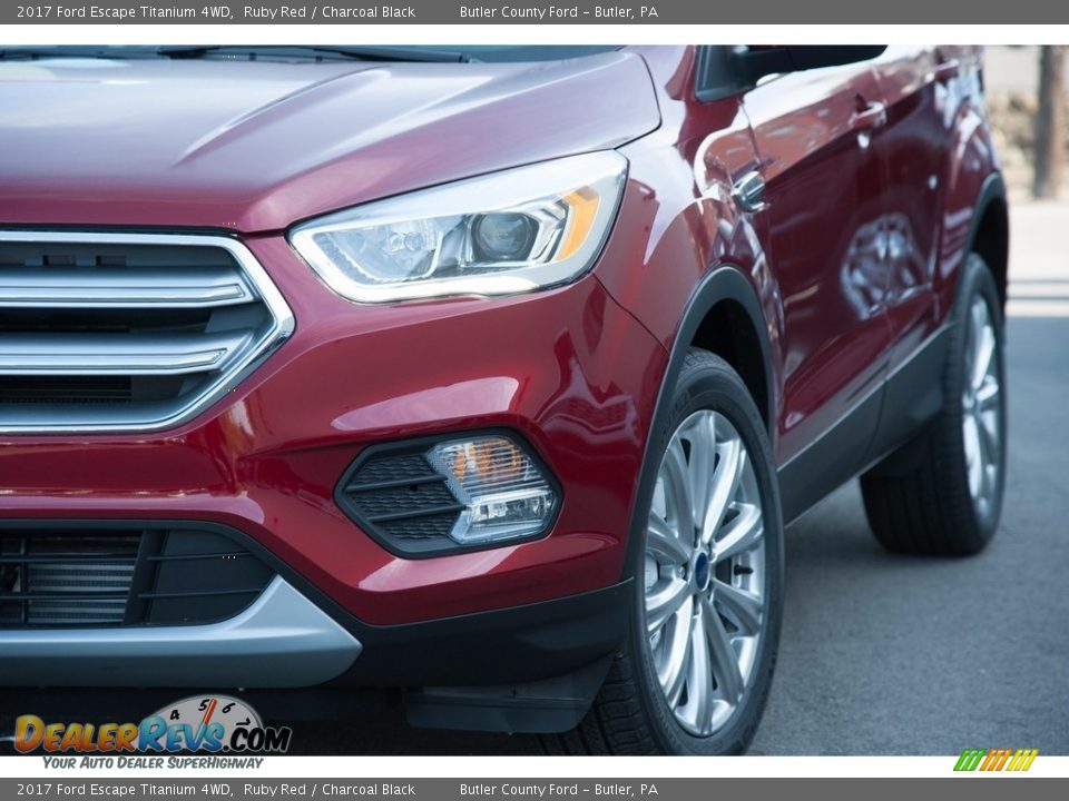 2017 Ford Escape Titanium 4WD Ruby Red / Charcoal Black Photo #2