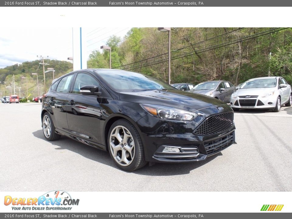 2016 Ford Focus ST Shadow Black / Charcoal Black Photo #5