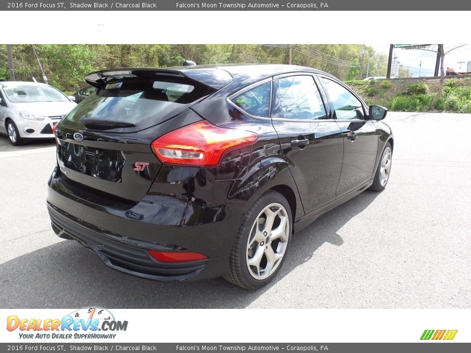 2016 Ford Focus ST Shadow Black / Charcoal Black Photo #7