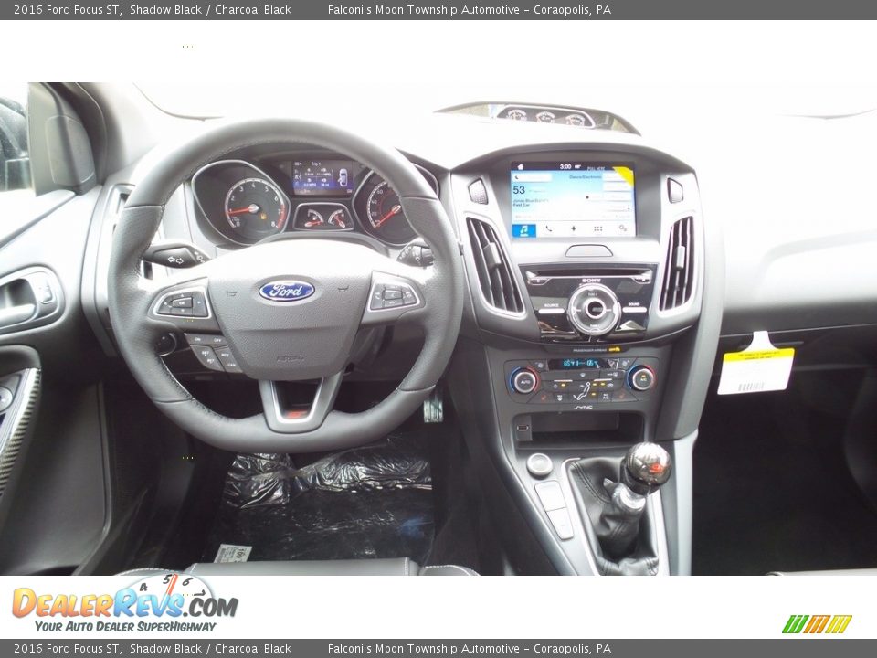 2016 Ford Focus ST Shadow Black / Charcoal Black Photo #11