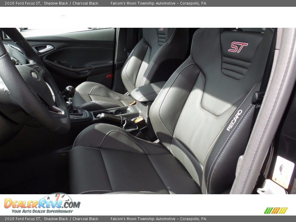 2016 Ford Focus ST Shadow Black / Charcoal Black Photo #12