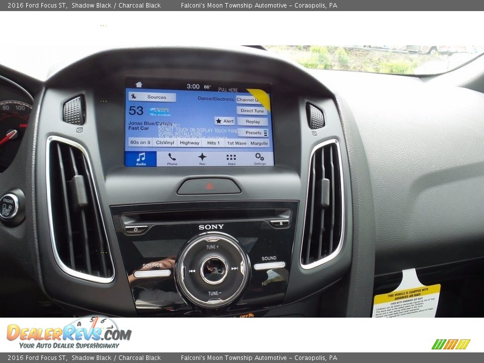 2016 Ford Focus ST Shadow Black / Charcoal Black Photo #17