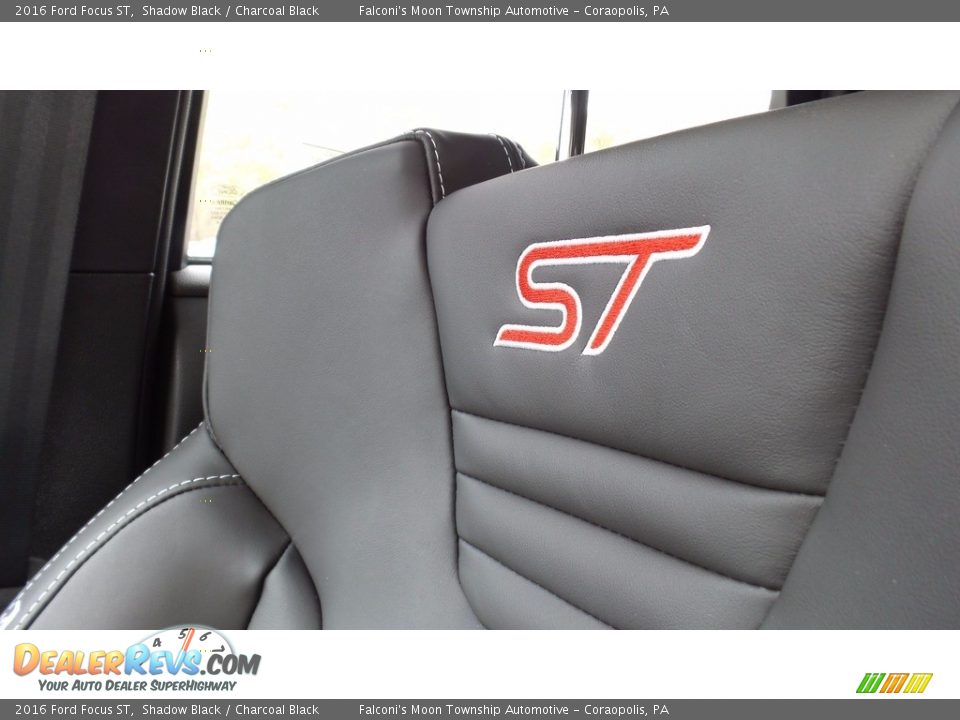 2016 Ford Focus ST Shadow Black / Charcoal Black Photo #20