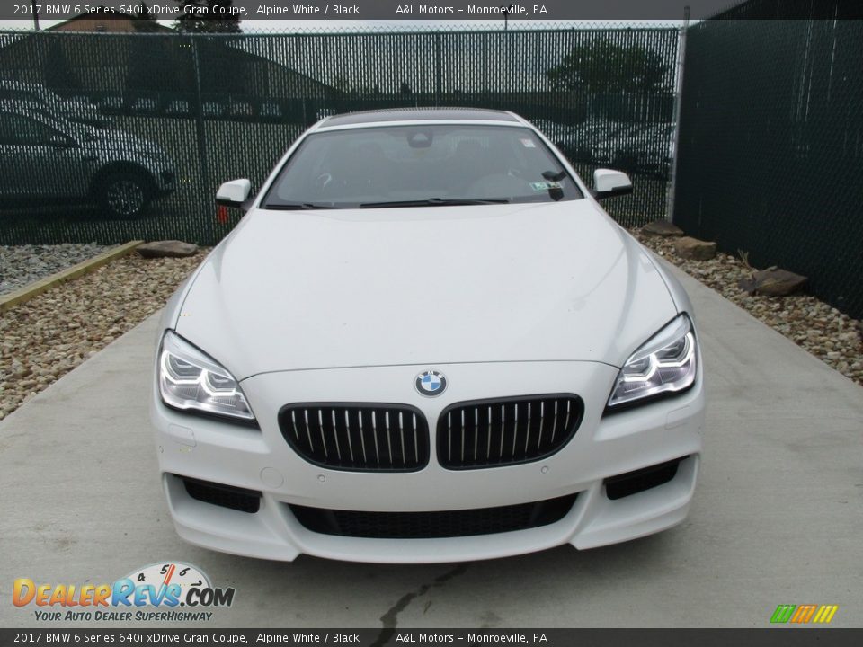 2017 BMW 6 Series 640i xDrive Gran Coupe Alpine White / Black Photo #6