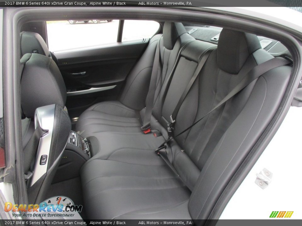 Rear Seat of 2017 BMW 6 Series 640i xDrive Gran Coupe Photo #14