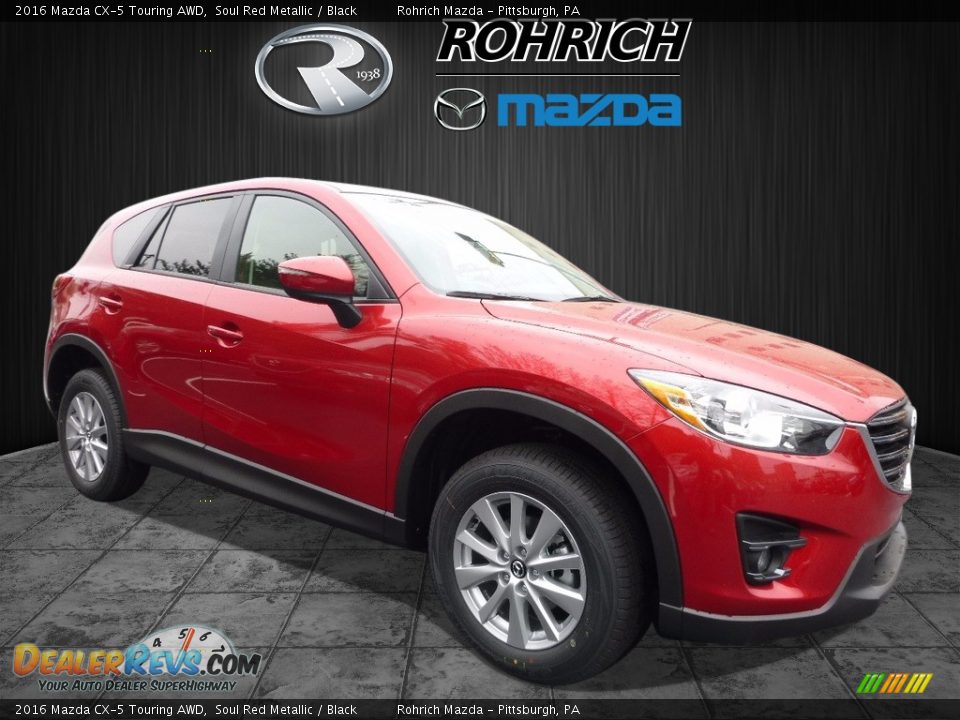 2016 Mazda CX-5 Touring AWD Soul Red Metallic / Black Photo #1