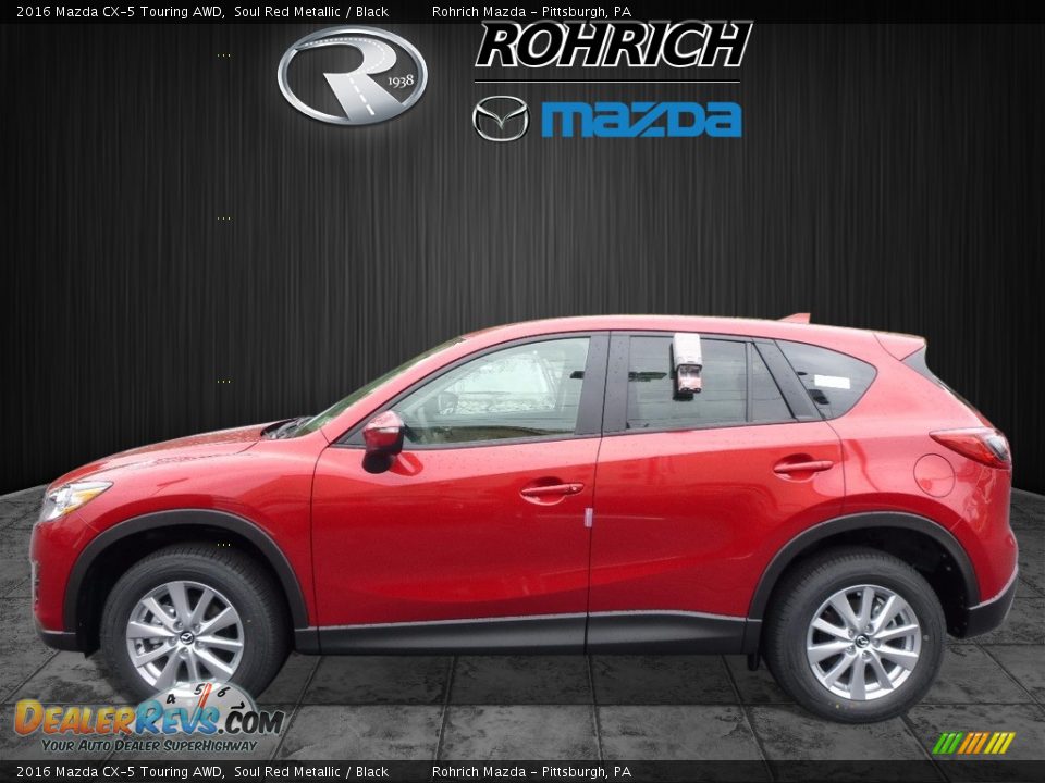 2016 Mazda CX-5 Touring AWD Soul Red Metallic / Black Photo #3