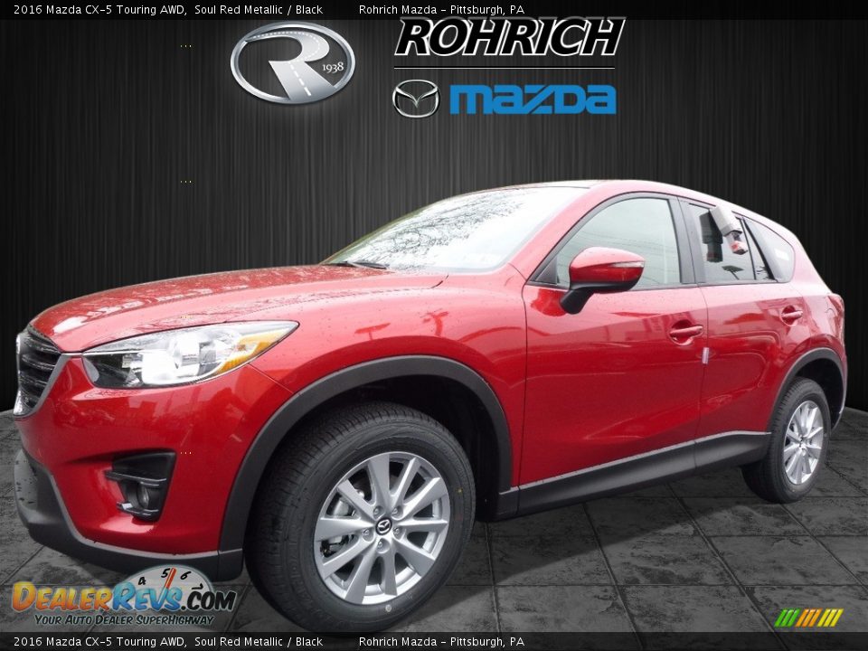 2016 Mazda CX-5 Touring AWD Soul Red Metallic / Black Photo #4