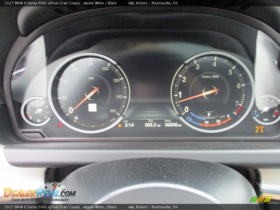 2017 BMW 6 Series 640i xDrive Gran Coupe Gauges Photo #20
