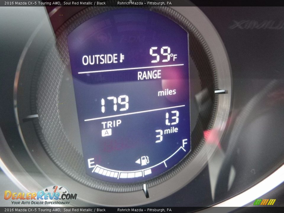 2016 Mazda CX-5 Touring AWD Soul Red Metallic / Black Photo #20