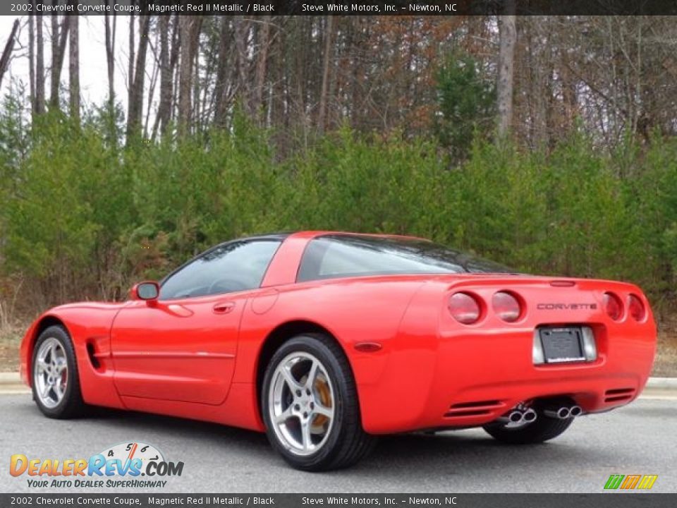 2002 Chevrolet Corvette Coupe Magnetic Red II Metallic / Black Photo #5