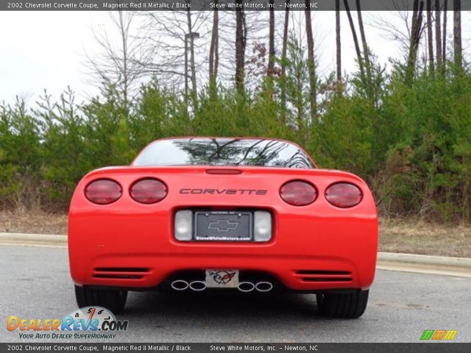 2002 Chevrolet Corvette Coupe Magnetic Red II Metallic / Black Photo #6