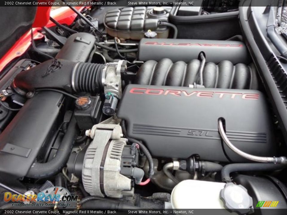 2002 Chevrolet Corvette Coupe Magnetic Red II Metallic / Black Photo #8