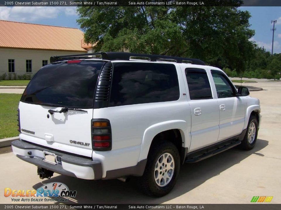 2005 Chevrolet Suburban 1500 Z71 Summit White / Tan/Neutral Photo #3